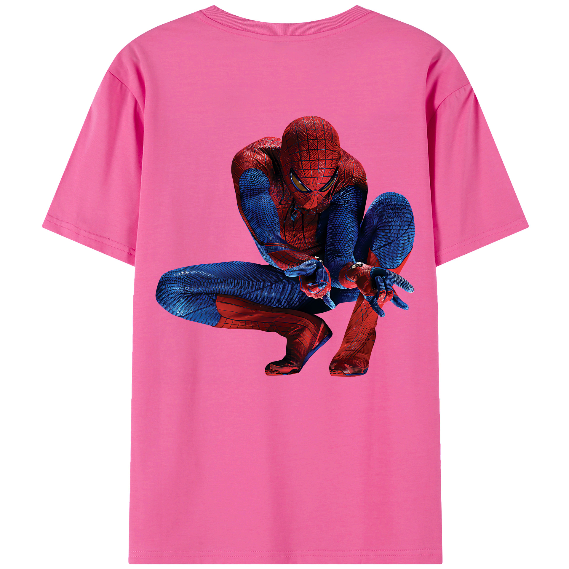 （画像用） Spider Man スパイダーマン レディース半袖Tシャツ(バックプリント)